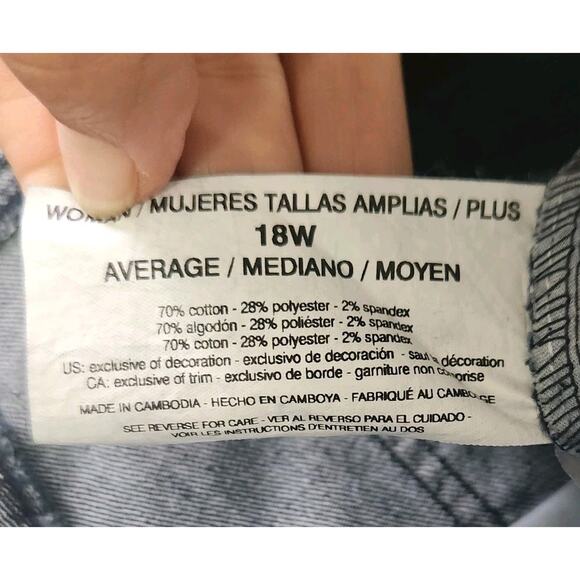 Gloria Vanderbilt Amanda 18W Jeans Dark Wash Straight Leg - Picture 9 of 10